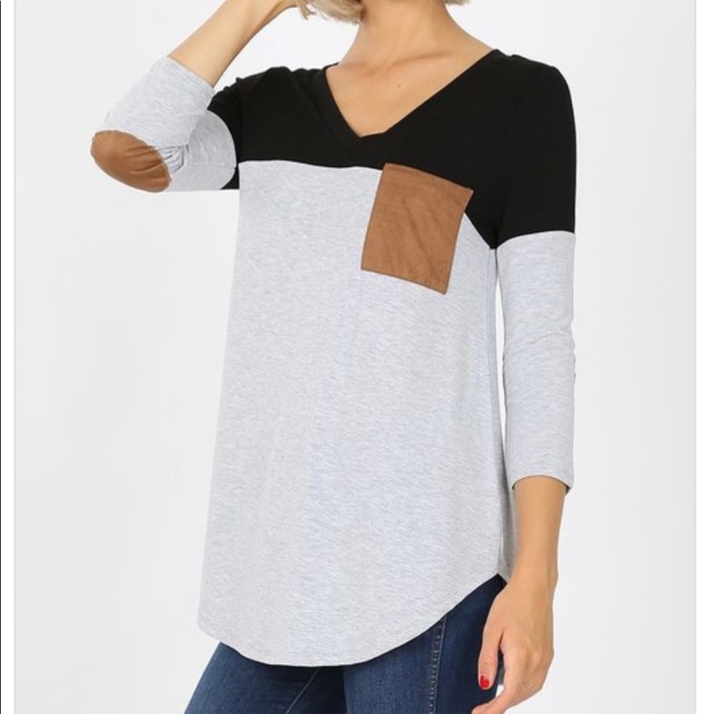Zenana V-Neck Tee with Pocket